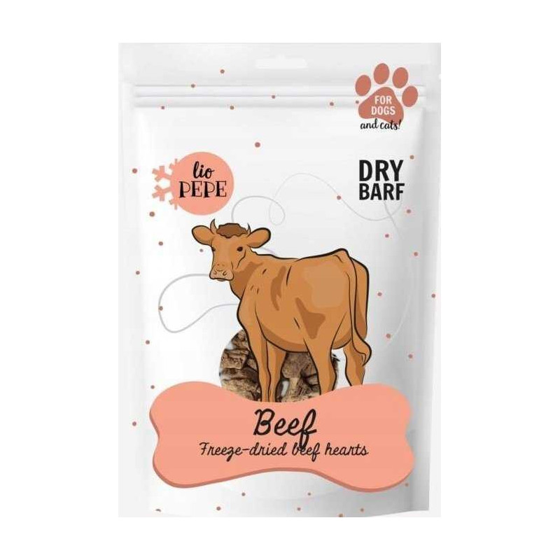PAKA ZWIERZAKA Paka Zwierzaka Lio Pepe freeze-dried beef hearts 60g