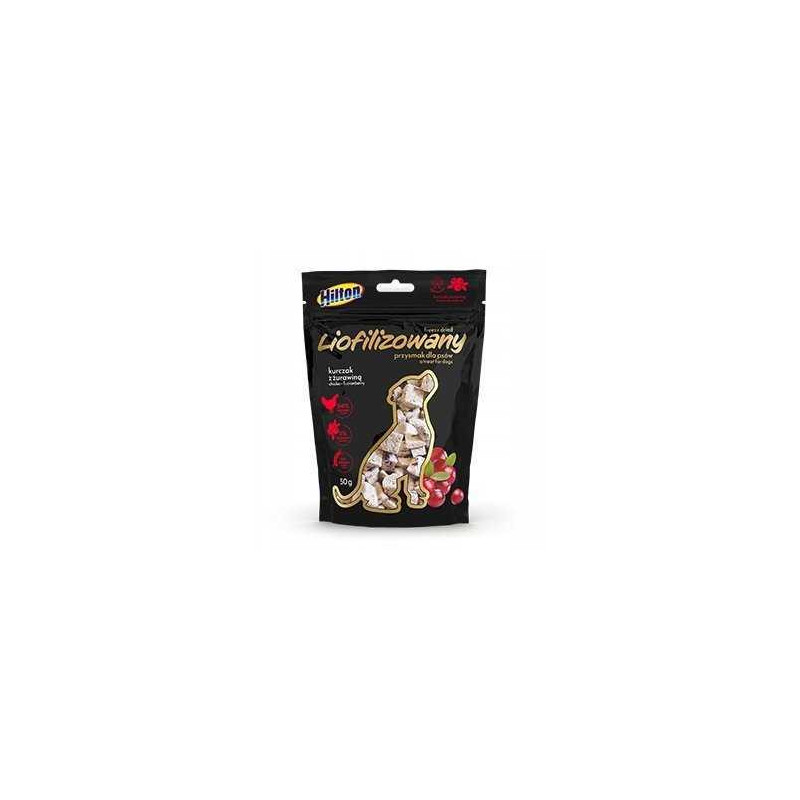 Hilton HILTON FREEZE-DRIED DELIGHT WITH CHICKEN AND CRANBERRIES 50G