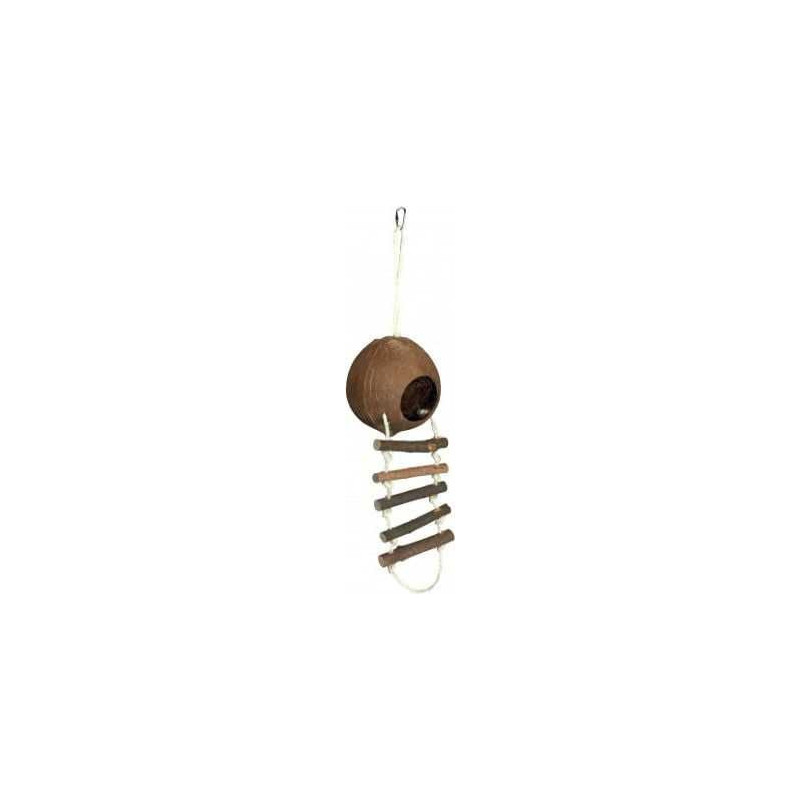 TRIXIE Trixie Coconut house with ladder, diameter 13 cm.