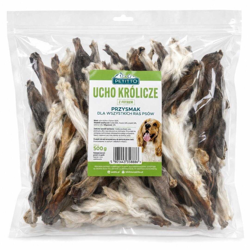 PETITTO PETITTO - rabbit ear with fur - 500 g