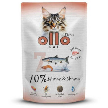 OLLO Ollo sachet no. 7 cat Salmon Shrimps 85 g