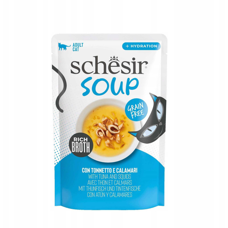 Whiskas Soup, wet food, for cats, tuna soup with squid, 40 g,