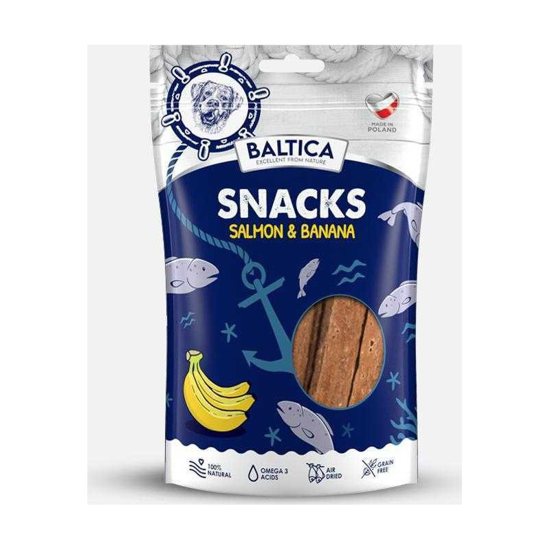BALTICA Snacks Salmon with bananas - dog treat - 80g