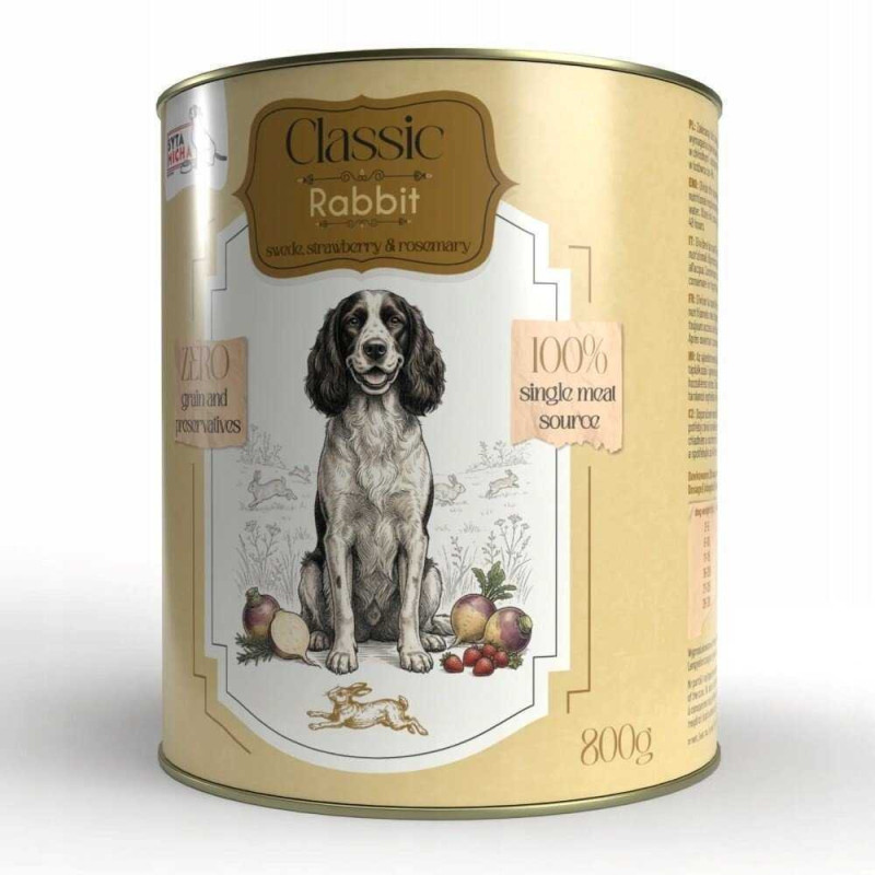 SYTA MICHA SYTA MICHA Classic Mono Rabbit with rutabaga - wet dog food -