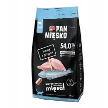 PAN MIĘSKO Pan Mięsko Dry cat food Chicken with trout (adult)