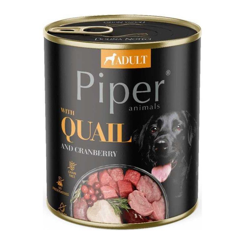 DOLINA NOTECI Piper Animals with quail - wet dog food - 800g