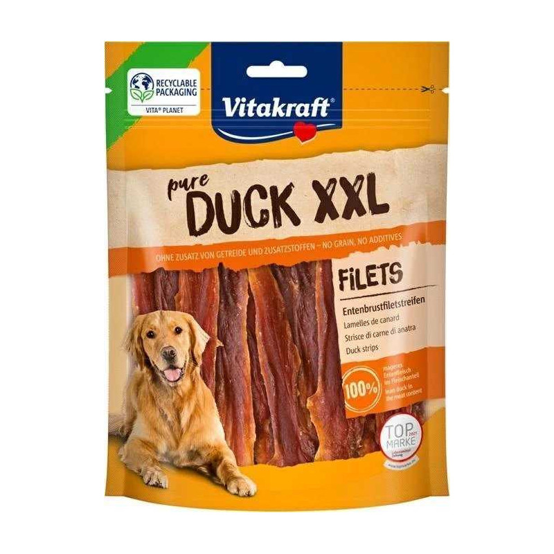 Vitakraft VITAKRAFT Duck fillets XXL - dog treat - 250g