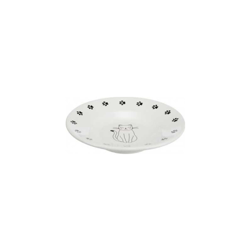 TRIXIE Trixie Ceramic bowl for short-nosed breeds, white, 15cm