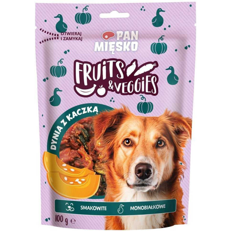 PAN MIĘSKO Pan Mięsko Fruits Veggies Pumpkin with duck dog treat 1