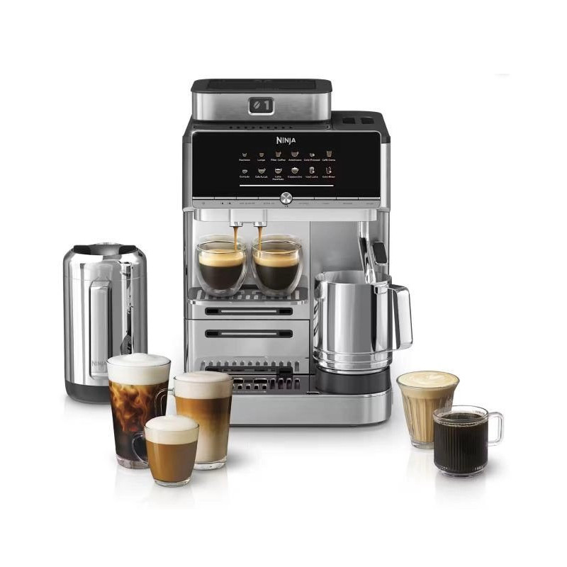 Ekspres ciśnieniowy Ninja Ninja AutoBarista Pro sudraba - Kafijas automats AE1052EU (622356379786)