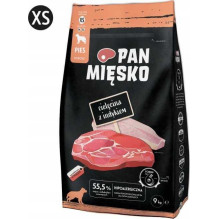 PAN MIĘSKO PAN MIĘSKO Veal with turkey XS - dry dog food - 9kg
