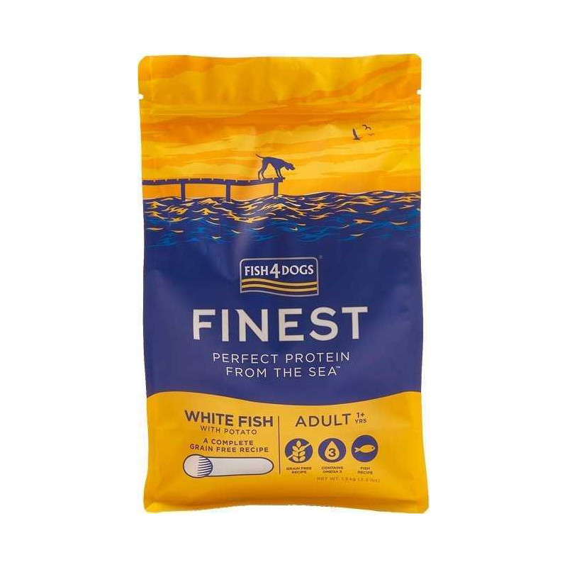 Fish4Dogs FISH4DOGS Finest Ocean White fish S - dry dog food - 6kg