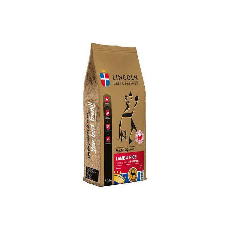 Lincoln LINCOLN Ultra premium Puppy Lamb with rice - dry dog food - 12kg