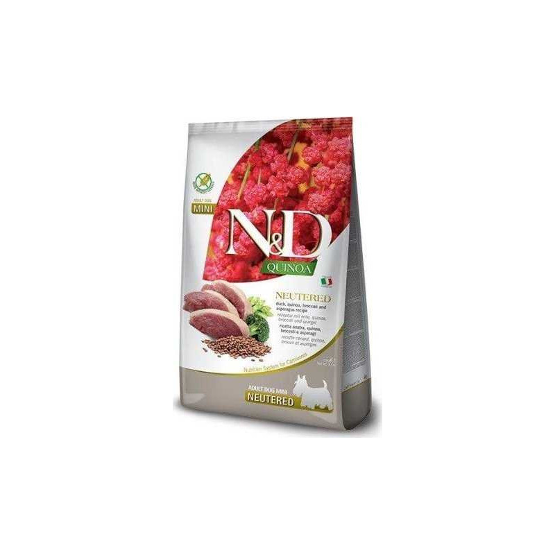 N FARMINA Farmina Quinoa Dog Duck, Broccoli, Asparagus Neutered Adult Mini -