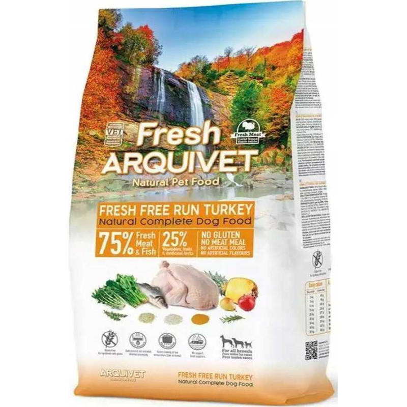 ARQUIVET ARQUIVET Fresh Turkey and fish - semi-moist dog food - 10kg