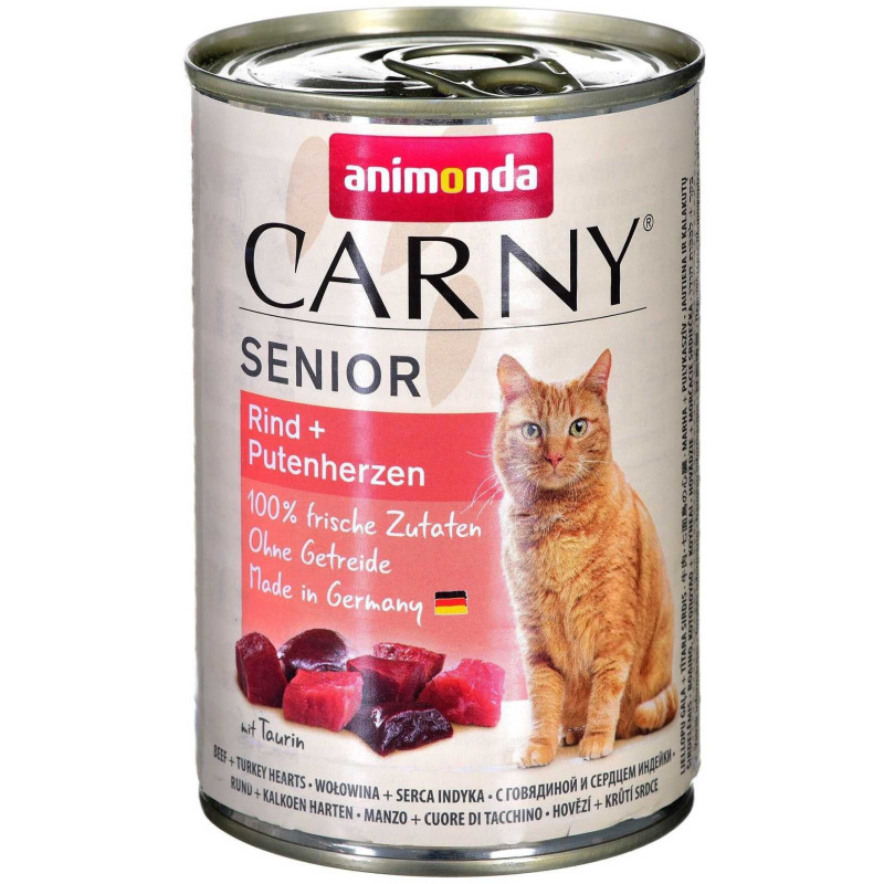 Animonda Carny Senior Beef + Turkey Hearts 400g