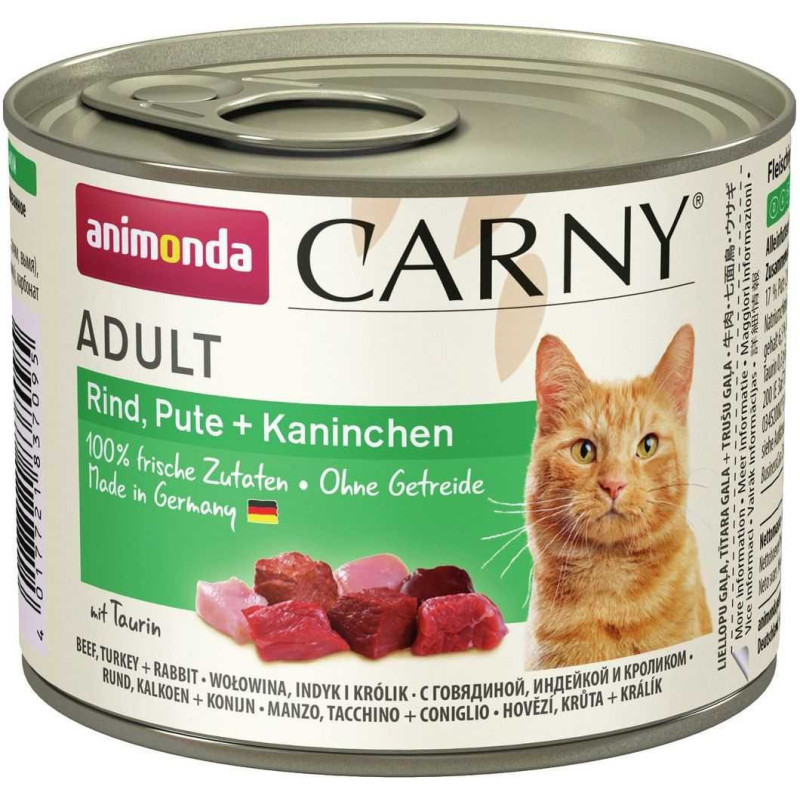 Animonda Carny Adult Beef+Turkey and Rabbit 200g