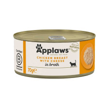 APPLAWS Applaws Can of Chicken breast with cheese - 70g APPLAWS Applaws Can of Chicken breast with cheese - 70g