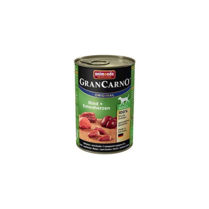 Animonda ANIMONDA GranCarno Adult Beef and duck hearts - wet dog food - 400g