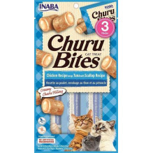 INABA Churu Bites Chiken / Tuna / Scallop Recipe 3x10g