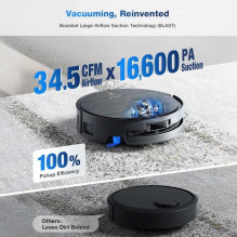„Ecovacs DEEBOT X9 PRO OMNI BLACK“ dulkių siurblys „Ecovacs DEEBOT X9 PRO OMNI BLACK“ dulkių siurblys