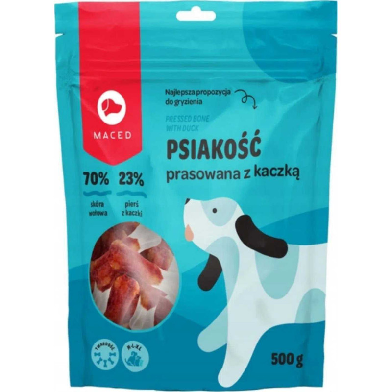MACED MACED Pressed bone with duck - dog chew - 500g