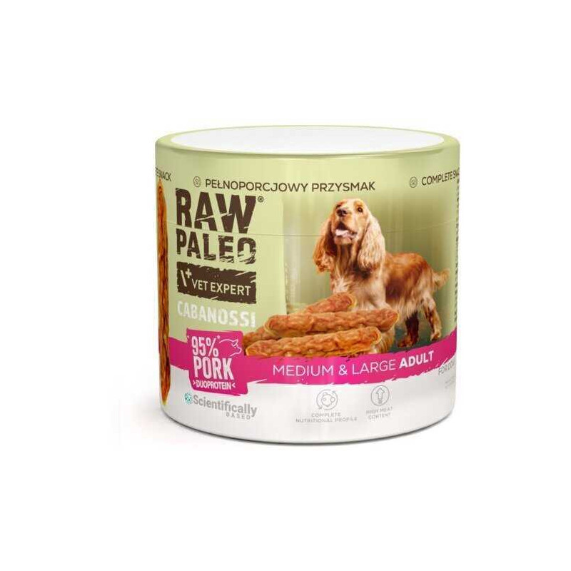 VETEXPERT VetExpert Raw Paleo Cabanossi pork medium large 100g