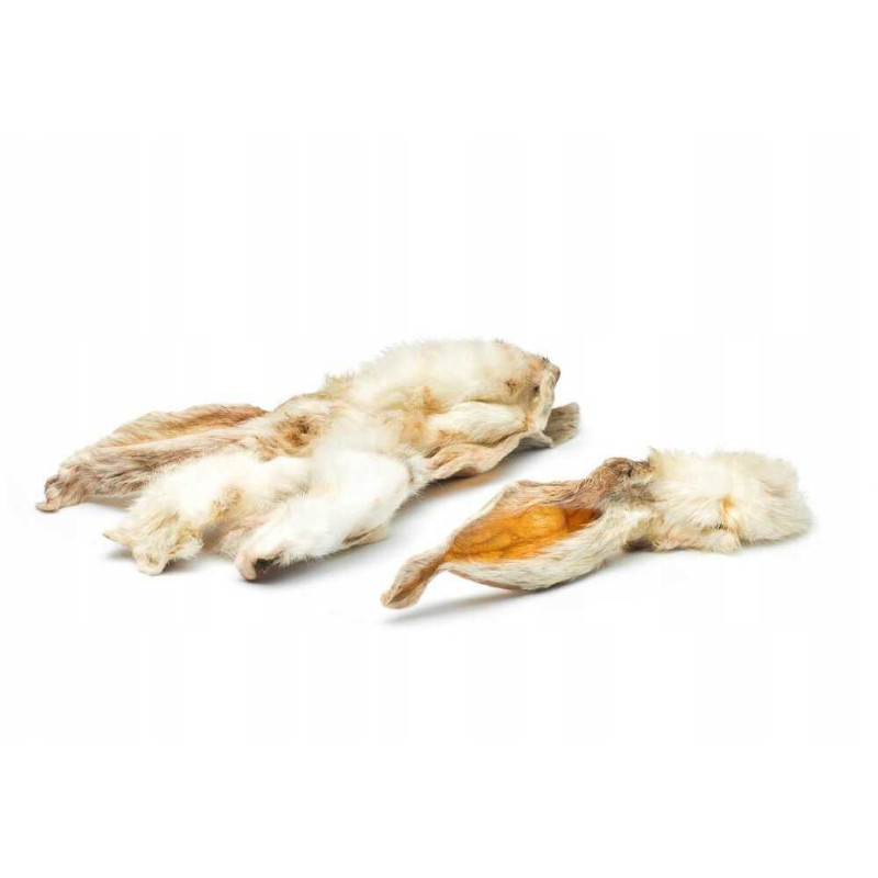 PETMEX PETMEX Rabbit Ears with Fur 1kg