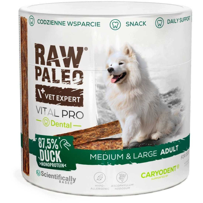 VETEXPERT VetExpert Raw Paleo Vital Pro dental duck medium large 100g