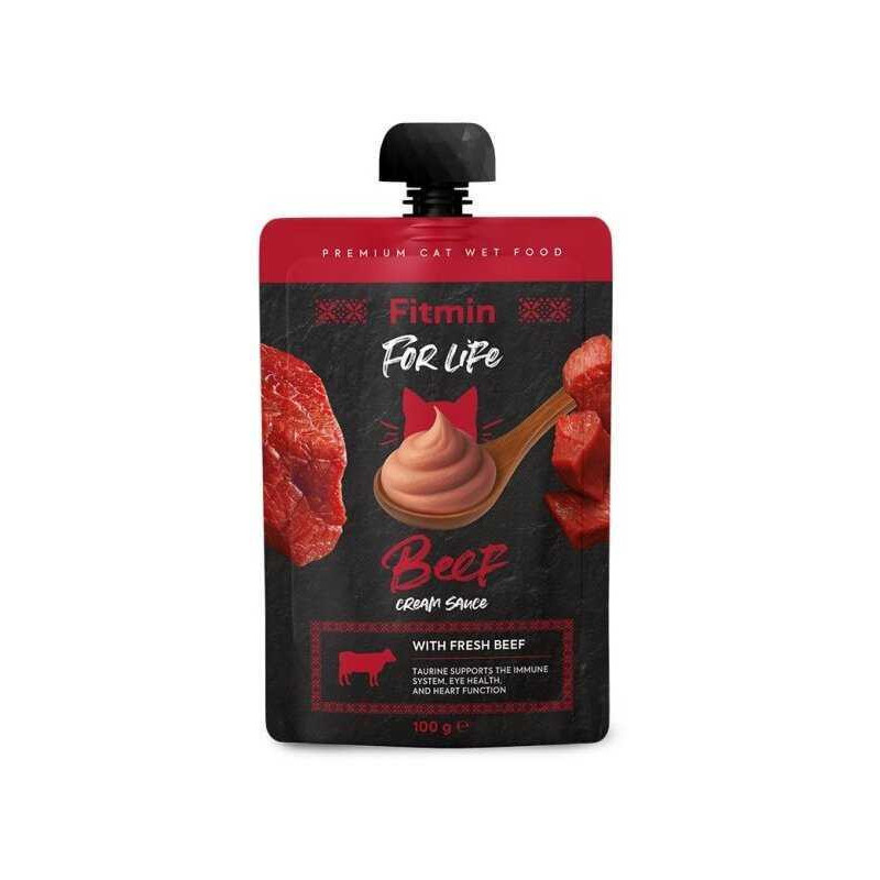 FITMIN Fitmin cat For Life pouch cream sauce beef 100g