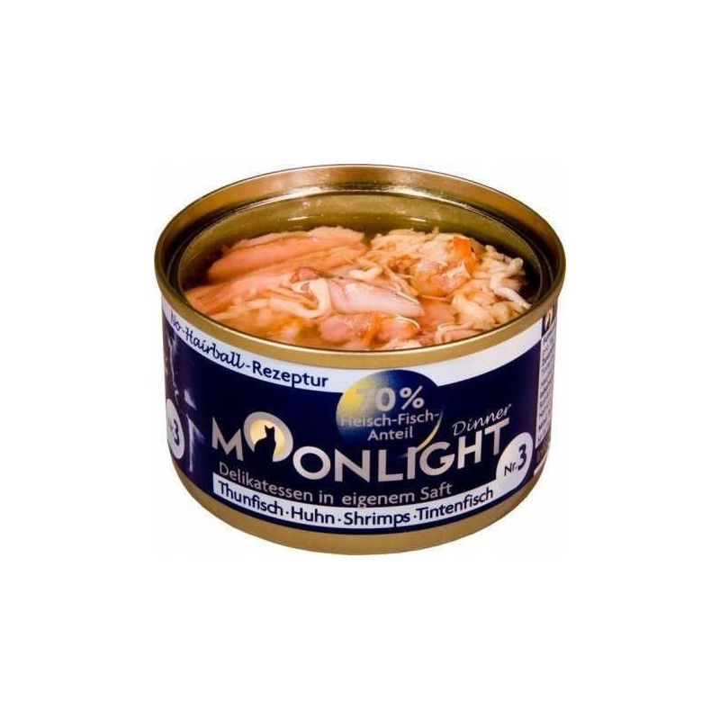 Moonlight Moonlight Moonlight Dinner No. 3 - Tuna, chicken, shrimp, squid.80g
