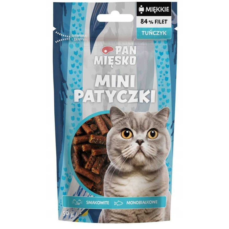PAN MIĘSKO Pan Mięsko Cat treats Mini sticks Tuna 50g