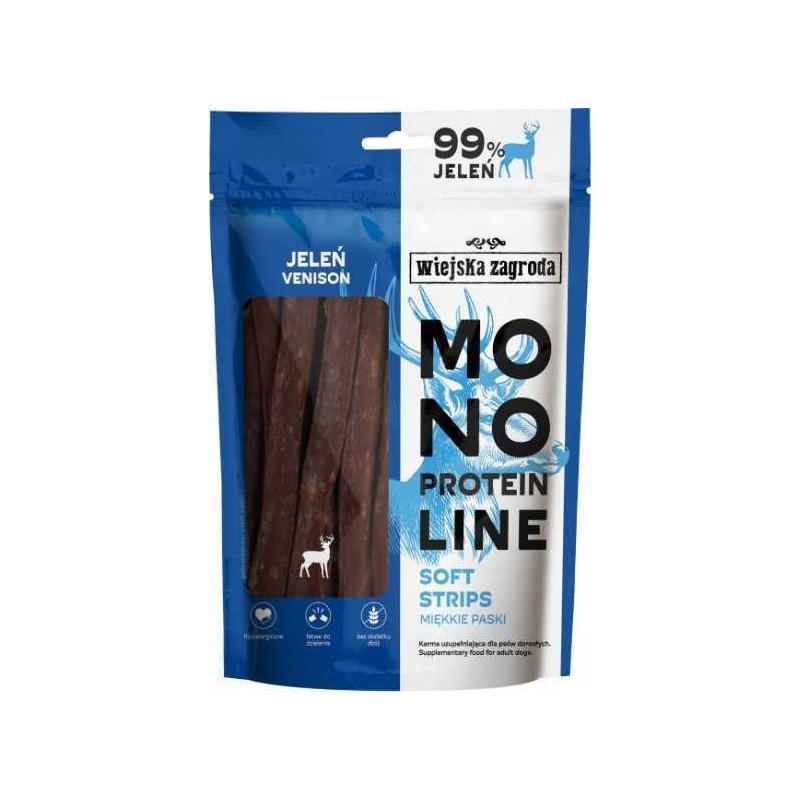 wiejska zagroda WIEJSKA ZAGRODA Monoprotein line Soft strips Deer - dog treat