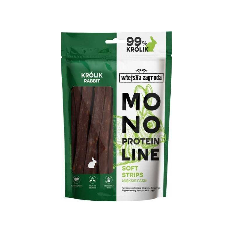 wiejska zagroda WIEJSKA ZAGRODA Monoprotein line Soft strips Rabbit - dog tre