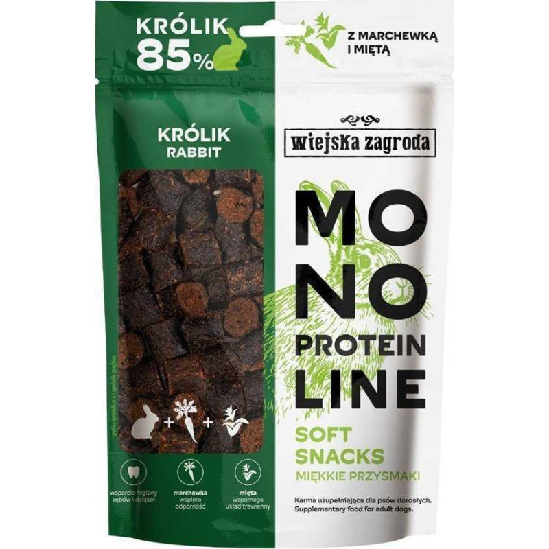 wiejska zagroda WIEJSKA ZAGRODA Monoprotein line Soft snacks Rabbit - dog tr