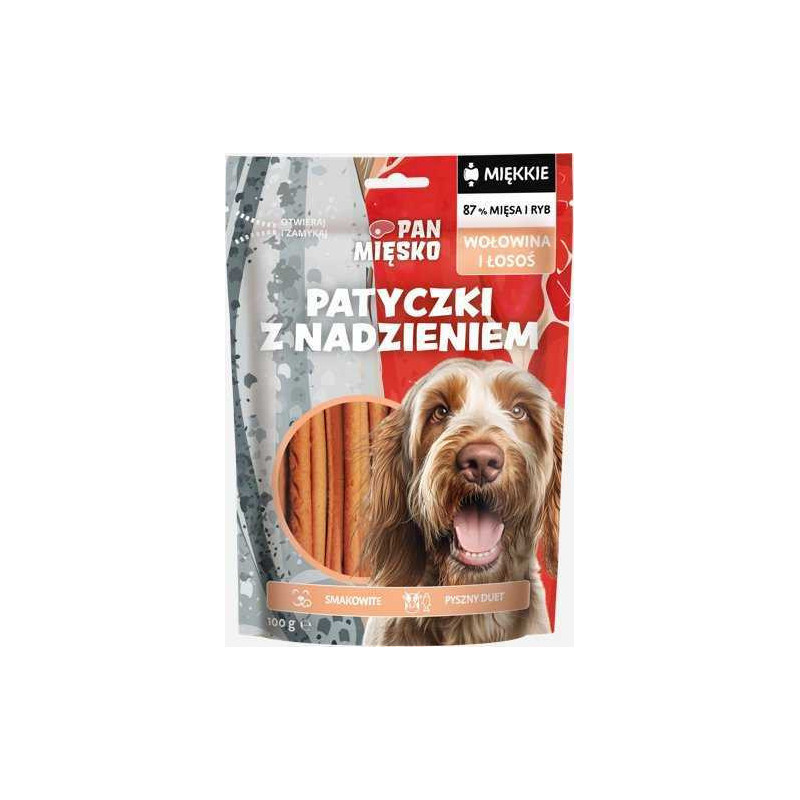 PAN MIĘSKO Pan Mięsko Dog treats Sticks with beef and