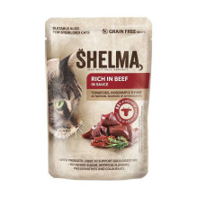 SHELMA SHELMA with turkey, duck, chicken and beef in sauce - wet cat