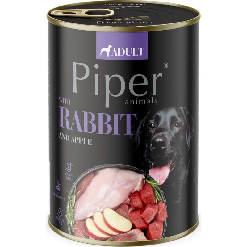 DOLINA NOTECI DOLINA NOTECI Piper Animals Rabbit and apple - wet dog food - 800g