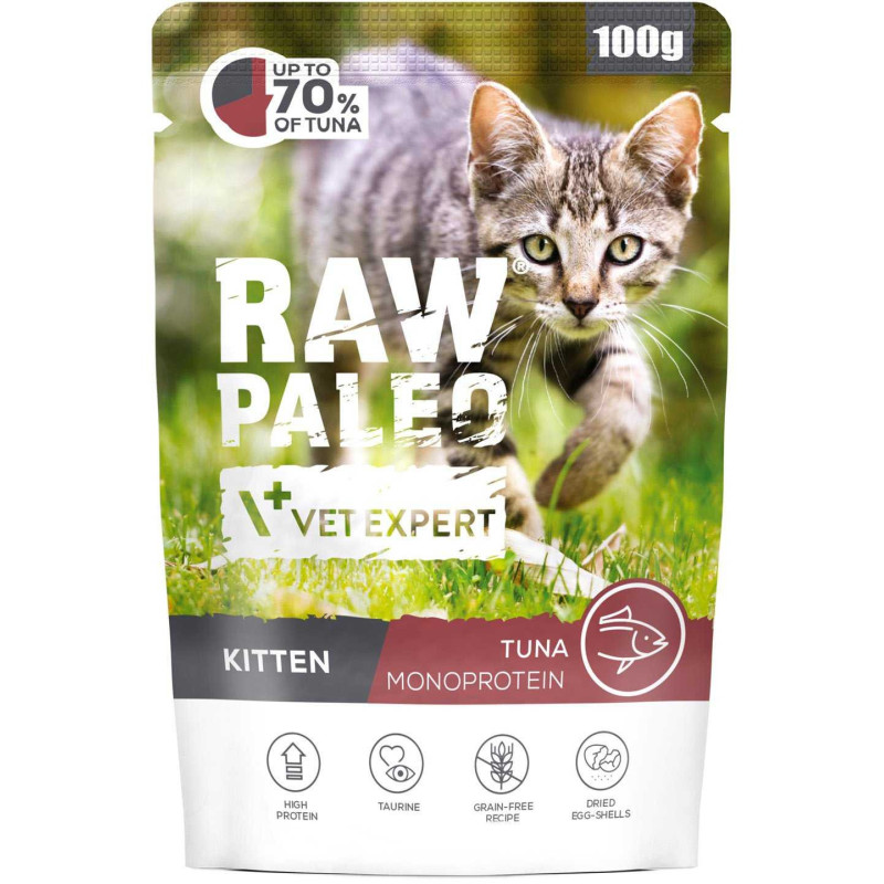 VETEXPERT VetExpert Raw Paleo Kitten Cat Tuna 100g