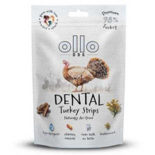 OLLO OLLO Air Dried Dental Turkey Strips - dog treat - 80g