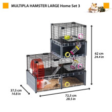 FERPLAST Keli dideli žiurkėnai 107,5x37,5x H 42cm