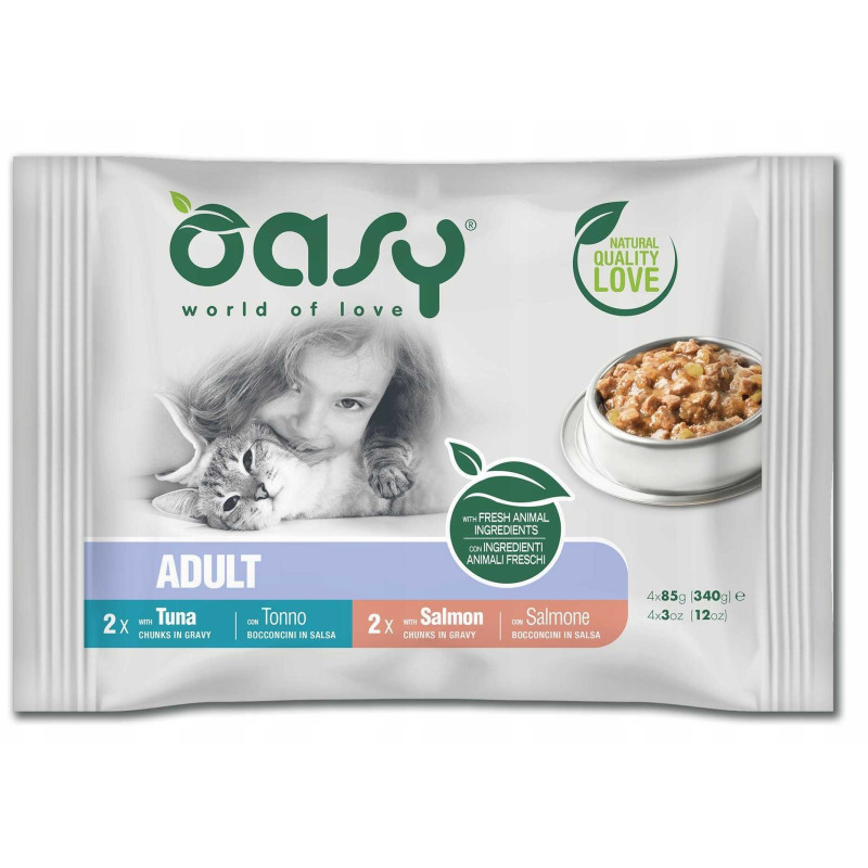 OASY Chunks in gravy Multipack Fish selection - wet cat food