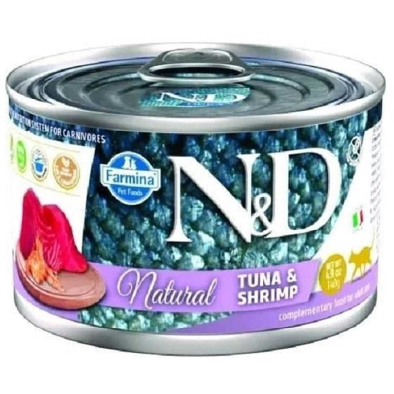 Farmina ND Natural Tuna + Shrimp 140g