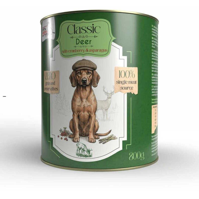 SYTA MICHA Syta Micha wet dog food deer with cranberries, grain-free -