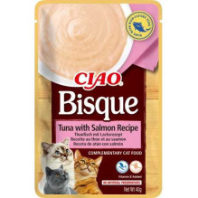 INABA INABA Hello Bisque tunas su lašiša - kačių skanėstai - 40g INABA INABA Hello Bisque tunas su lašiša - kačių skanėstai - 40g