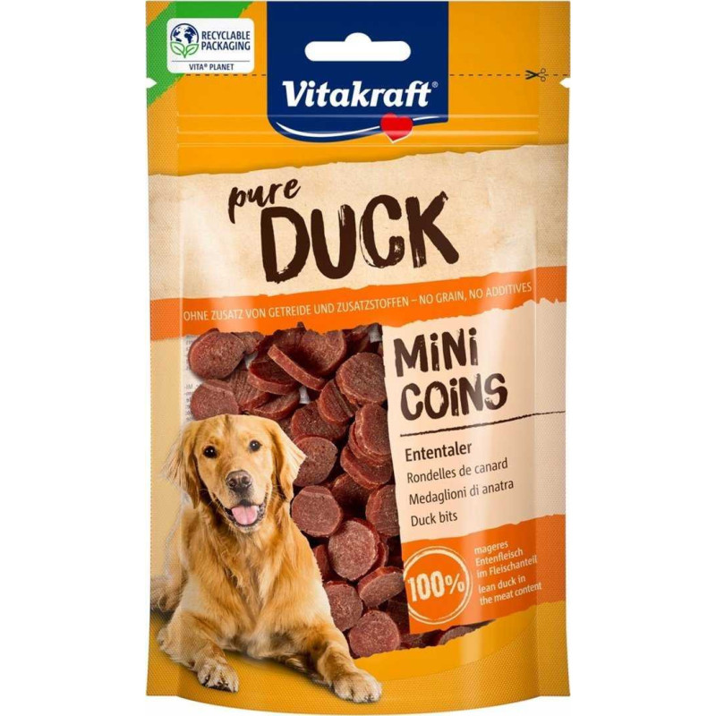 Vitakraft VITAKRAFT Duck Mini Coins - dog treat - 80g