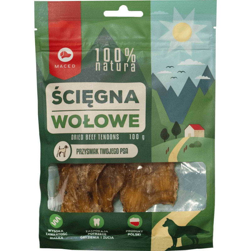 MACED MACED Beef tendons - dog chew - 100 g