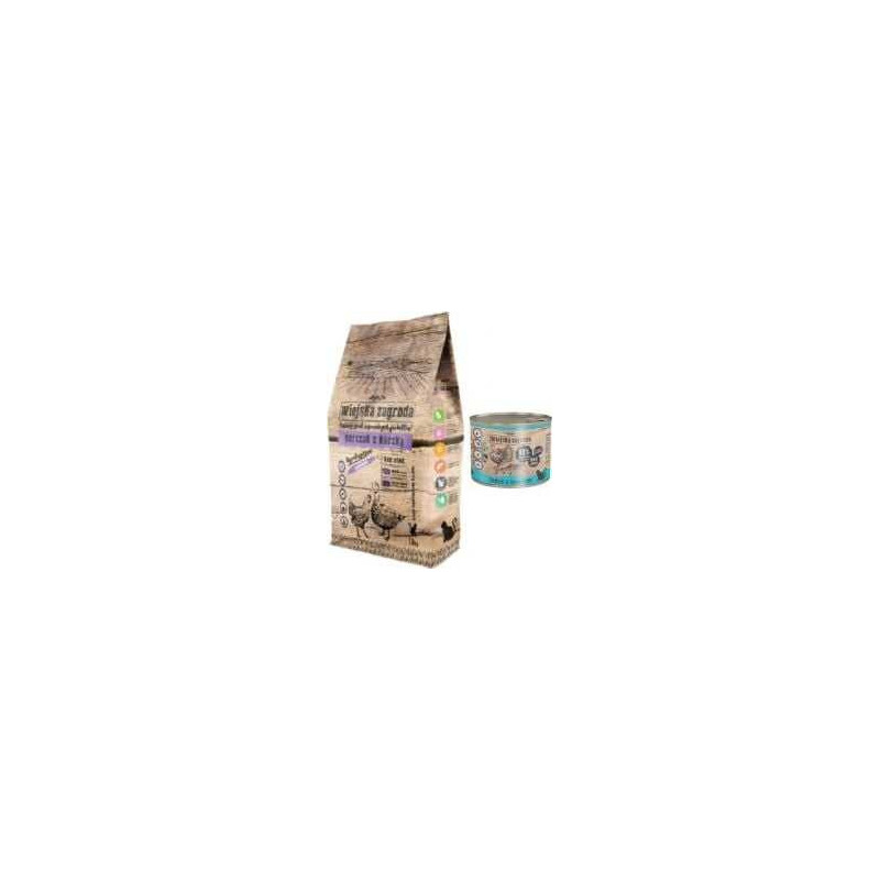 wiejska zagroda Wiejska Zagroda Chicken and duck dry cat food 1.6kg
