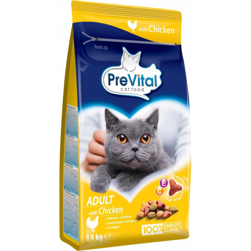 PREVITAL PREVITAL Cat Food Adult with Chicken - Dry Cat Food - 1.4 kg