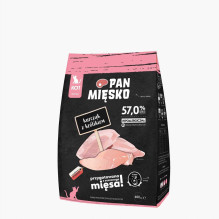 PAN MIĘSKO Pan Mięsko Chicken with rabbit dry cat food crunchy X